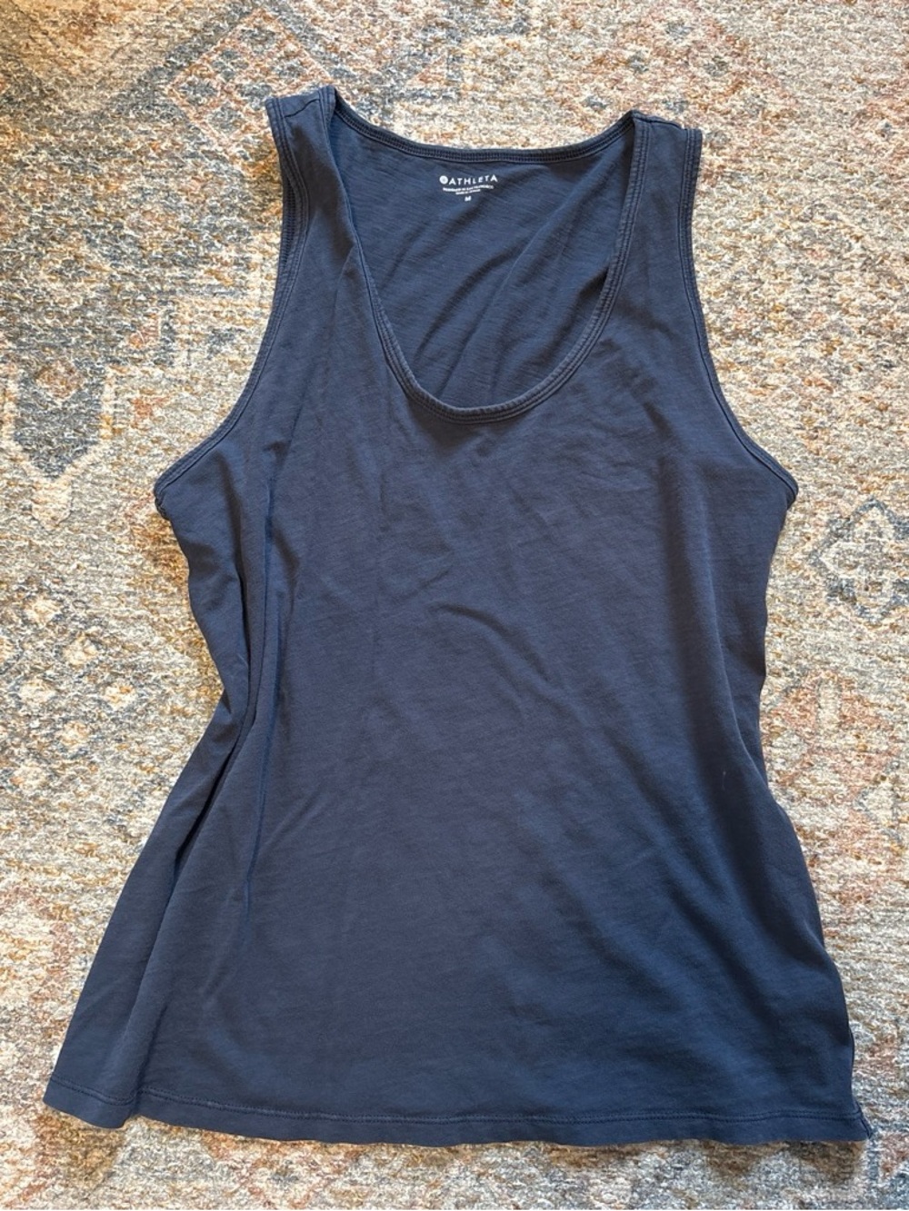 Athleta Navy Blue Scoop Tank Top